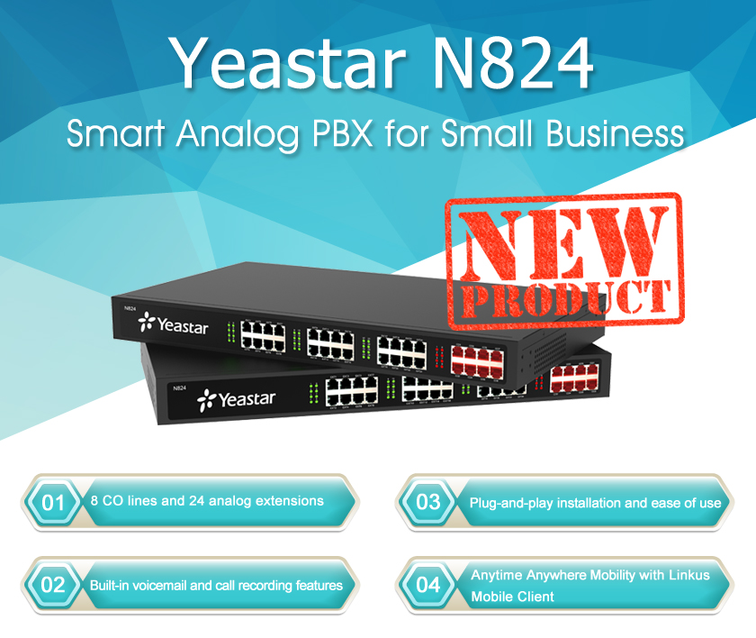 yeastar n824 features